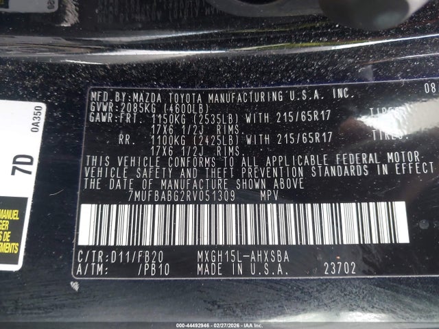 2024 TOYOTA COROLLA CROSS HYBRID 7MUFBABG2RV051309 Photo 8