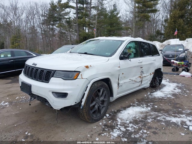 44493016 :رقم المزاد ، 1C4RJFBG2MC621326 vin ، 2021 Jeep Grand Cherokee 80th Anniversary 4x4 مزاد بيع