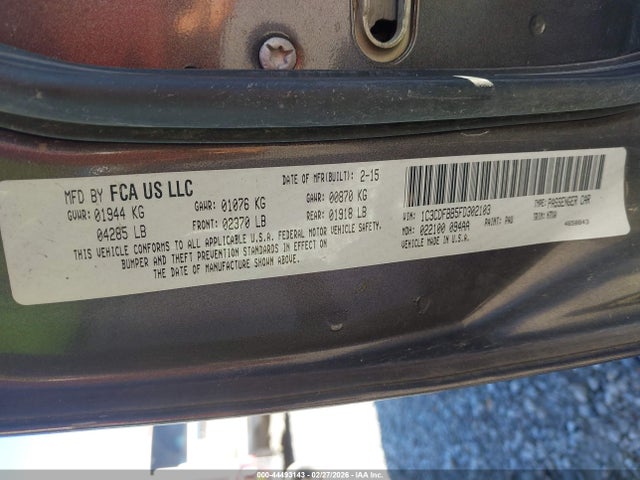 1C3CDFBB5FD302103 Dodge DART SXT