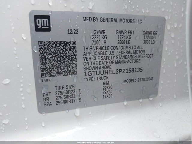 2023 Gmc Sierra 1500 4wd  Short Box Denali Ultimate მანქანა იყიდება აუქციონზე, vin: 1GTUUHEL3PZ158135, აუქციონის ნომერი: 44493158