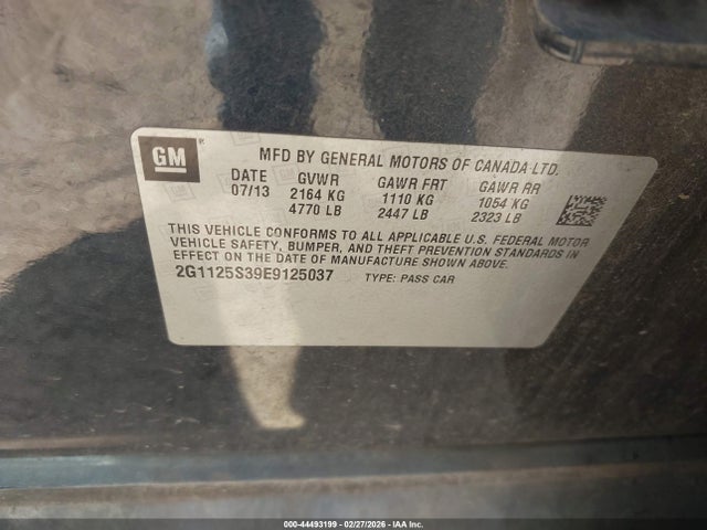 2G1125S39E9125037 Chevrolet Impala 2lt