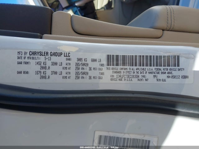 Jeep Grand Cherokee Overland 2014 1C4RJFCT3EC191934 Image 9