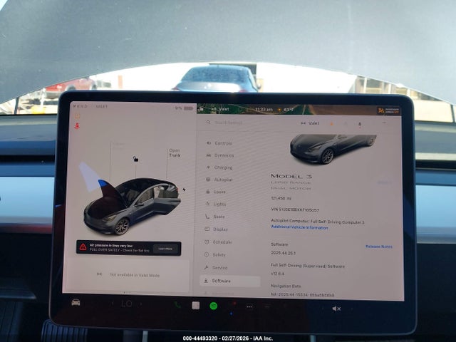 2019 Tesla Model 3 Long Range/performance მანქანა იყიდება აუქციონზე, vin: 5YJ3E1EBXKF195057, აუქციონის ნომერი: 44493320