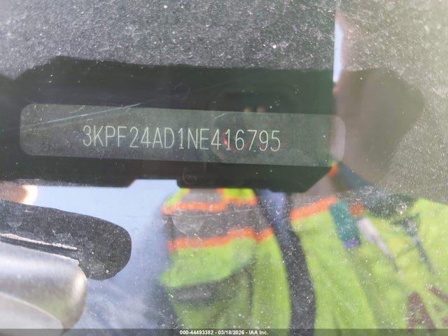 3KPF24AD1NE416795 KIA Forte Lxs