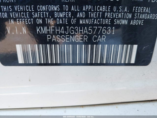 KMHFH4JG3HA577631 Hyundai Azera Limited