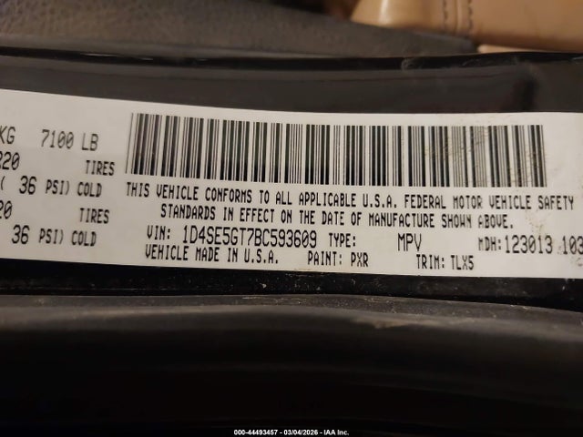 2011 DODGE DURANGO 1D4SE5GT7BC593609 Photo 8