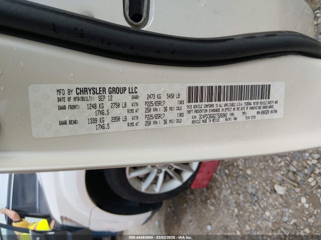 2013 Dodge Journey Sxt მანქანა იყიდება აუქციონზე, vin: 3C4PDCBG6DT526902, აუქციონის ნომერი: 44493500