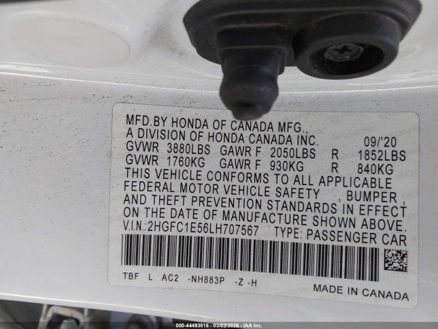 2020 HONDA CIVIC SI 2HGFC1E56LH707567 Photo 8