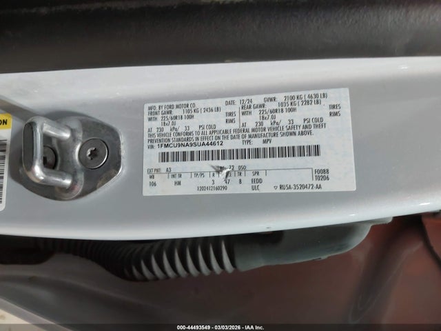 Ford Escape St-line Select 2025 1FMCU9NA9SUA44612 Image 9