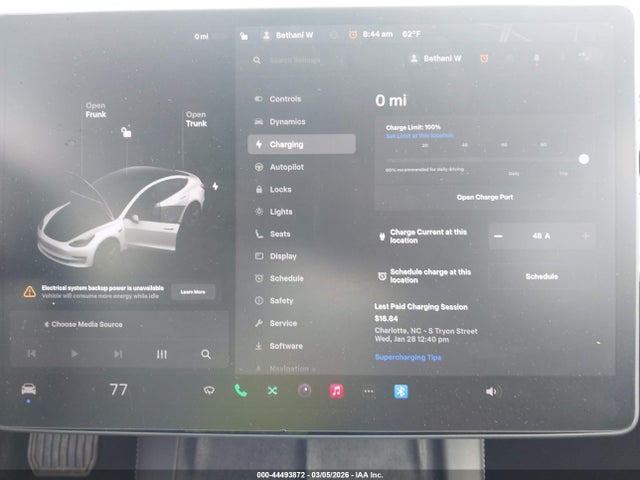 Продаж на аукціоні авто 2021 Tesla Model 3 Long Range Dual Motor All-wheel Drive, vin: 5YJ3E1EB0MF858395, номер лоту: 44493872