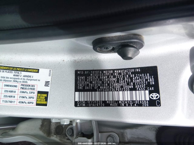Toyota COROLLA SE 2020 5YFS4RCE0LP017335 Image 9