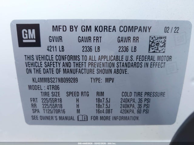 2022 BUICK ENCORE GX KL4MMBS27NB099289 Photo 8