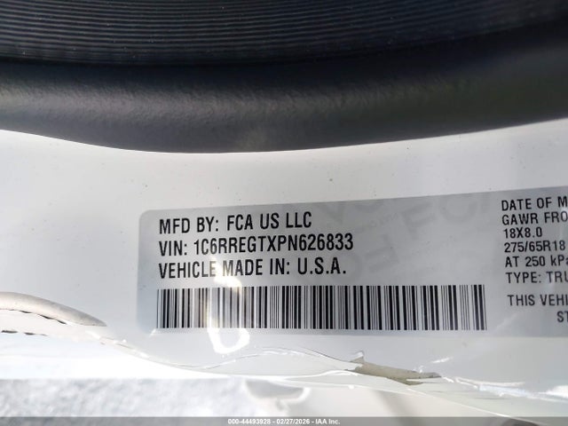 1C6RREGTXPN626833 RAM 1500 Tradesman 4x2 5&#039;7 Box