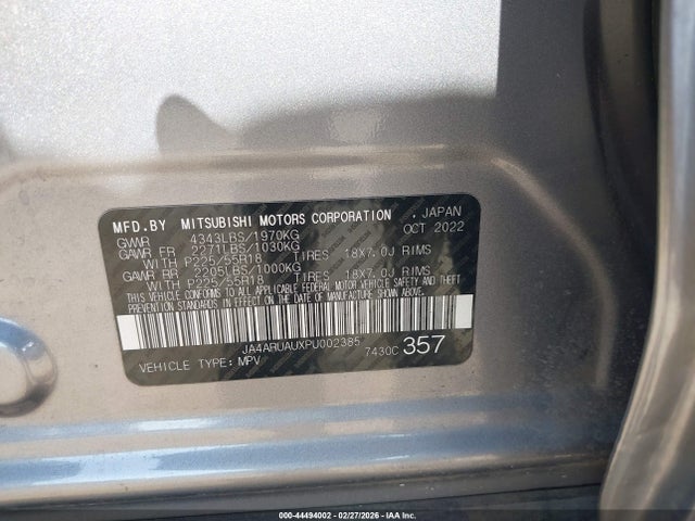 2023 MITSUBISHI OUTLANDER SPORT JA4ARUAUXPU002385 Photo 8