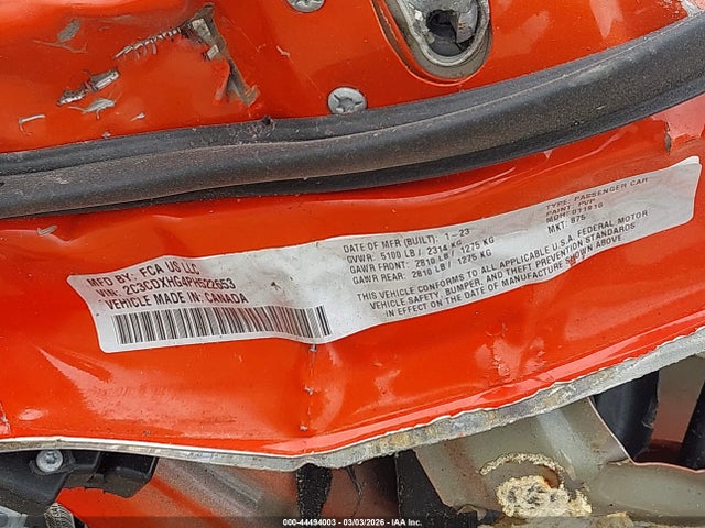 Продажа на аукционе авто 2023 Dodge Charger Gt, vin: 2C3CDXHG4PH522653, номер лота: 44494003