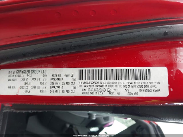 2013 JEEP WRANGLER 1C4AJWAG2DL684392 Photo 8