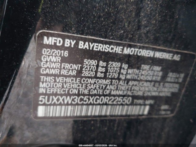 2016 BMW X4 5UXXW3C5XG0R22550 Photo 8