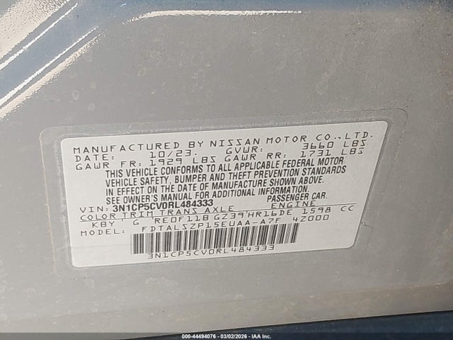 2024 NISSAN KICKS 3N1CP5CV0RL484333 Photo 8