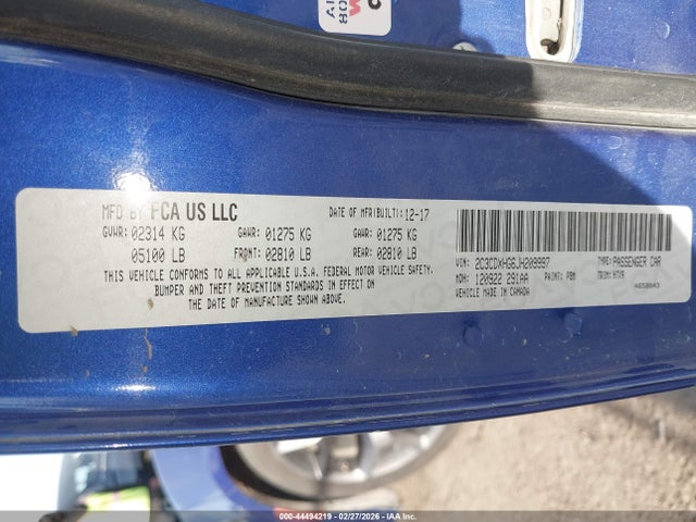 2018 DODGE CHARGER 2C3CDXHG6JH209997 Photo 8