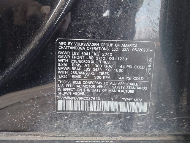 1V2WNPE89PC037610 Volkswagen Id.4 Awd Pro S
