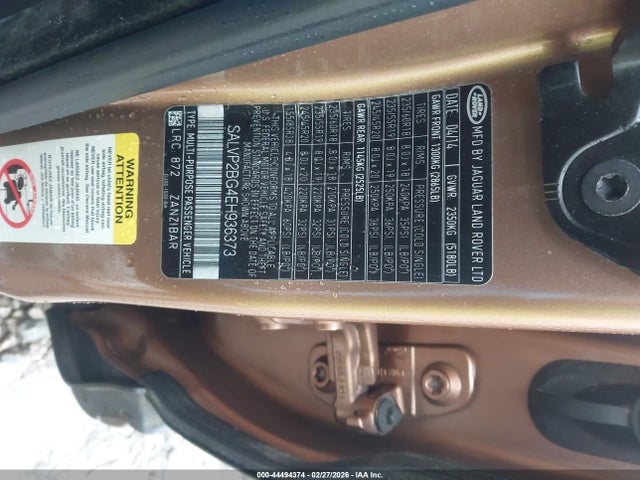 2014 LAND ROVER RANGE ROVER EVOQUE SALVP2BG4EH936373 Photo 8