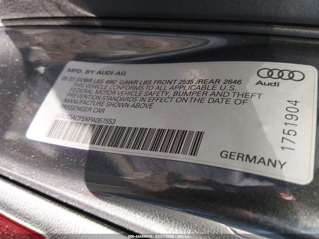 2023 AUDI A5 SPORTBACK WAUDACF5XPA057553 Photo 8