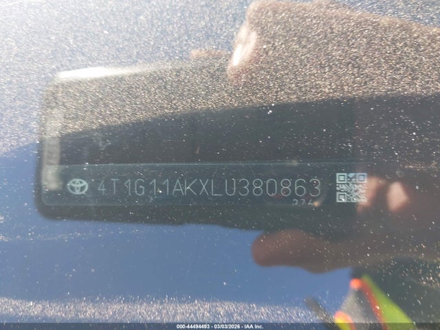 4T1G11AKXLU380863 Toyota Camry Se Nightshade Edition