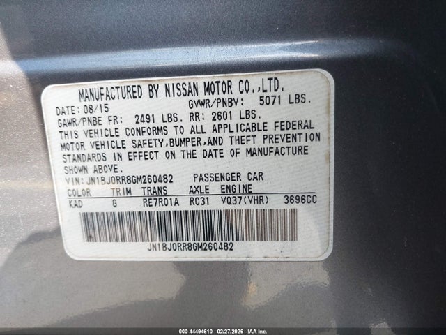 Продаж на аукціоні авто 2016 Infiniti Qx50, vin: JN1BJ0RR8GM260482, номер лоту: 44494610