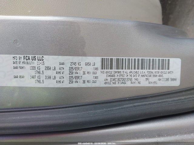 2016 CHRYSLER TOWN & COUNTRY 2C4RC1BG7GR215745 Photo 8