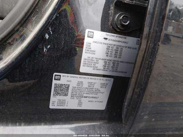 2023 Gmc Sierra 1500 4wd  Short Box Denali მანქანა იყიდება აუქციონზე, vin: 3GTUUGE88PG190617, აუქციონის ნომერი: 44494829