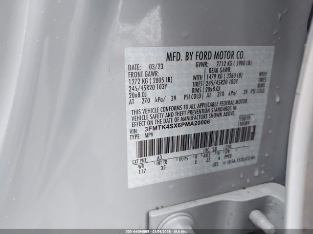 Ford Mustang Mach-e Gt 2023 3FMTK4SX6PMA20006 Image 9