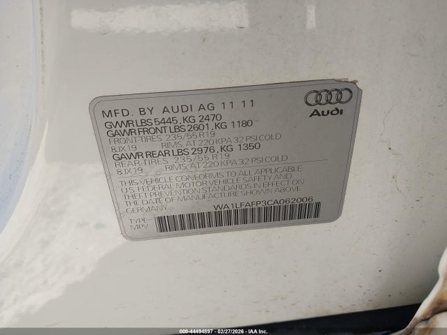 2012 AUDI Q5 WA1LFAFP3CA062006 Photo 8