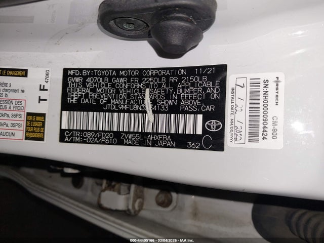 2022 TOYOTA PRIUS JTDL9MFU8N3034133 Photo 8