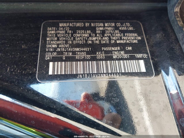 2022 NISSAN ROGUE SPORT JN1BJ1AV3NW344631 Photo 8