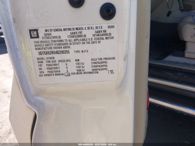 2004 CADILLAC ESCALADE EXT 3GYEK62N94G296255 Photo 8