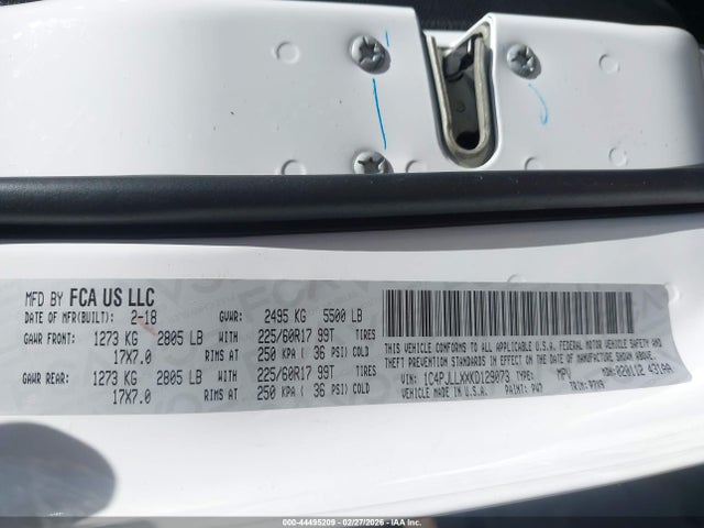 1C4PJLLXXKD129073 Jeep Cherokee Latitude Plus Fwd