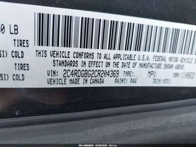 2012 DODGE GRAND CARAVAN 2C4RDGBG2CR204369 Photo 8