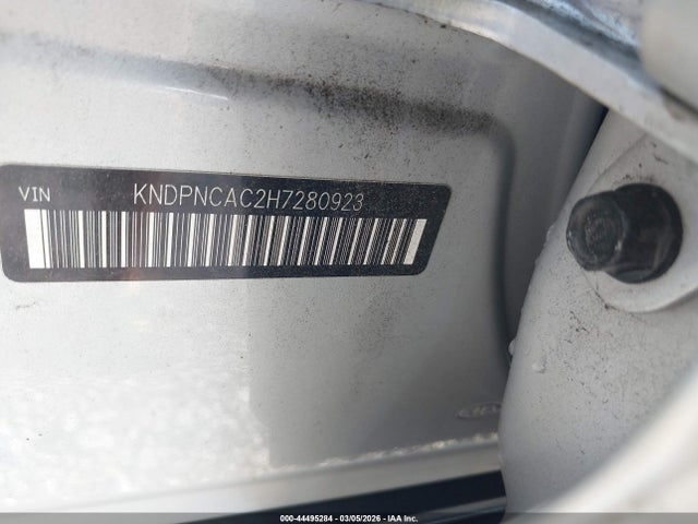 KNDPNCAC2H7280923 KIA Sportage Ex