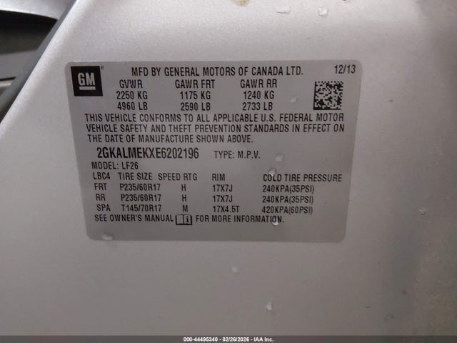 2GKALMEKXE6202196 GMC Terrain Sle-1