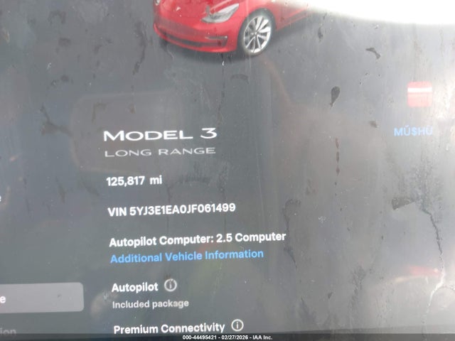 Aukcja sprzedaży 2018 Tesla Model 3 Long Range/mid Range, vin: 5YJ3E1EA0JF061499, numer aukcji: 44495421