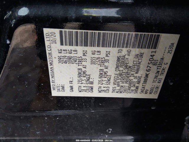 2021 NISSAN ROGUE 5N1AT3BB6MC675041 Photo 8