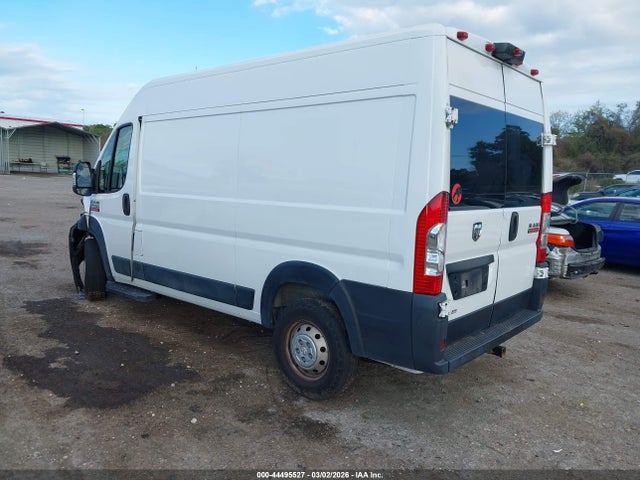 2019 Ram Promaster 2500 High Roof 136 Wb მანქანა იყიდება აუქციონზე, vin: 3C6TRVCG1KE502302, აუქციონის ნომერი: 44495527