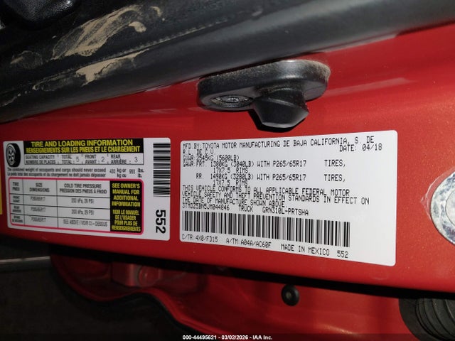3TMDZ5BN5JM044846 Toyota Tacoma Trd Sport