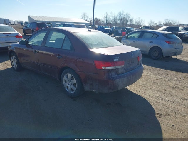 2007 Hyundai Sonata Gls მანქანა იყიდება აუქციონზე, vin: 5NPET46C87H296145, აუქციონის ნომერი: 44495655