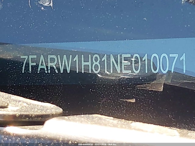 2022 Honda Cr-v 2wd Ex-l მანქანა იყიდება აუქციონზე, vin: 7FARW1H81NE010071, აუქციონის ნომერი: 44495820