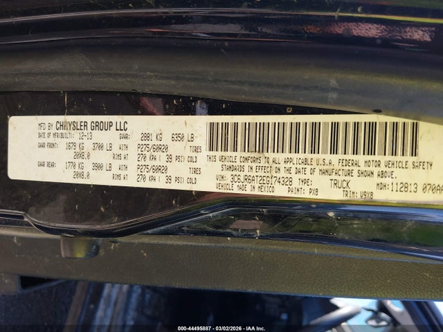 Продаж на аукціоні авто 2014 Ram 1500 Express, vin: 3C6JR6AT2EG174328, номер лоту: 44495887