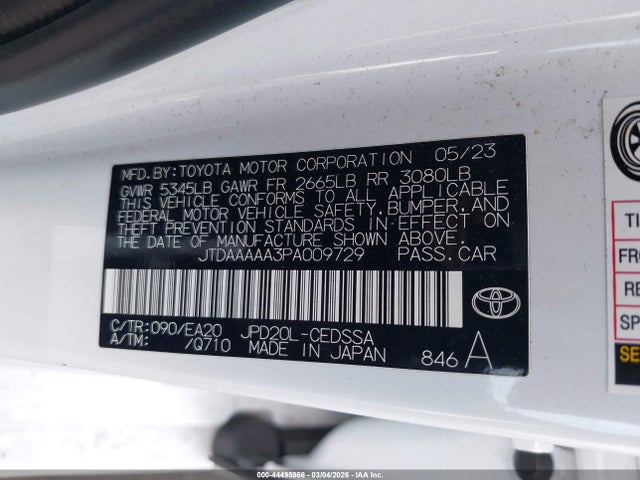 2023 TOYOTA MIRAI JTDAAAAA3PA009729 Photo 8
