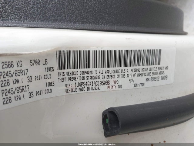 Aukcja sprzedaży 2010 Jeep Grand Cherokee Laredo, vin: 1J4PS4GK1AC105096, numer aukcji: 44495976