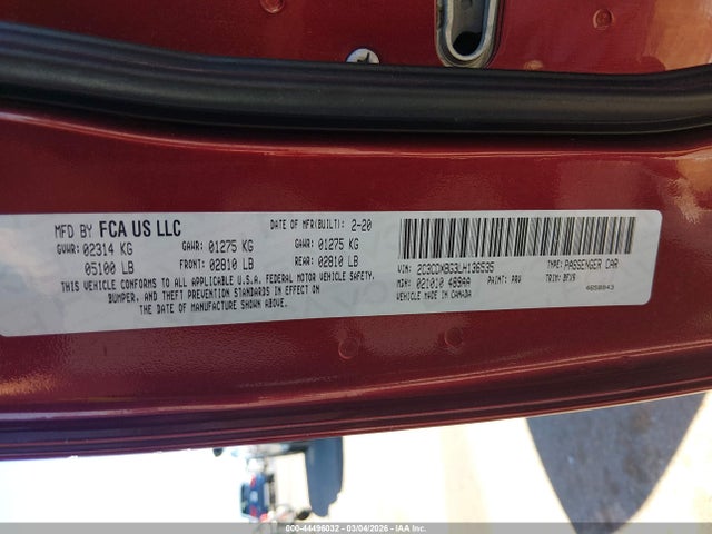 2020 DODGE CHARGER 2C3CDXBG3LH136535 Photo 8