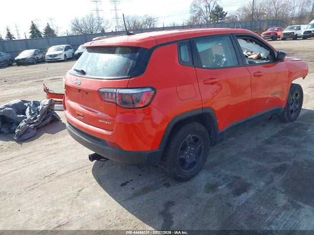 44496201 :رقم المزاد ، 3C4NJCAB0KT640087 vin ، 2019 Jeep Compass Sport Fwd مزاد بيع